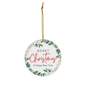 Christmas Ceramic Ornament, 1-Pack