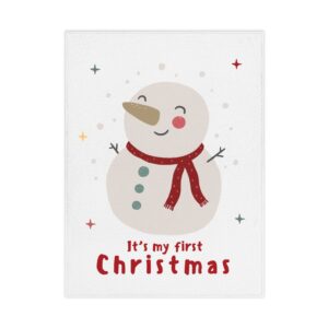 Christmas Toddler Blanket - My First Christmas Kids Blanket