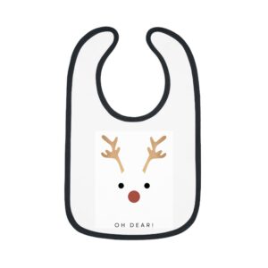 Baby Bib Christmas Contrast Trim