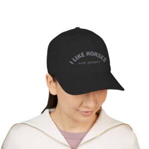 I Like Horses Organic Cap (Embroidery)